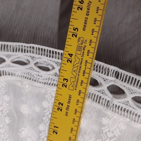 White House Black Market sheer boho chic blouse - Picture 10 of 12